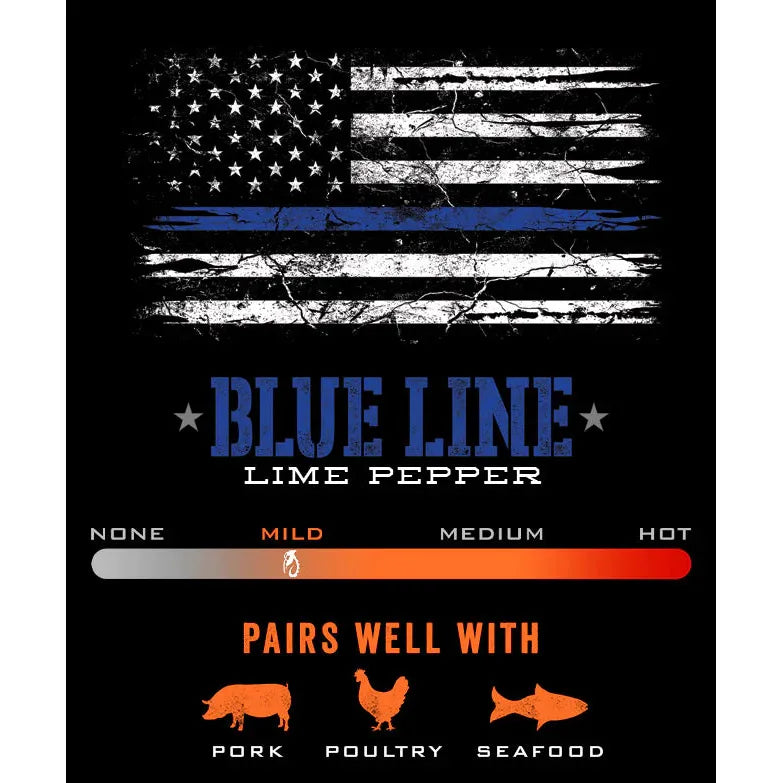 Frag Out Blue Line - Lime Pepper
