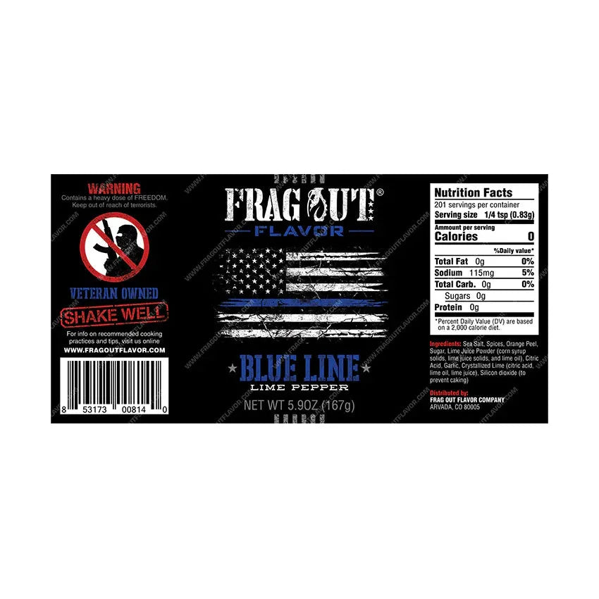 Frag Out Blue Line - Lime Pepper