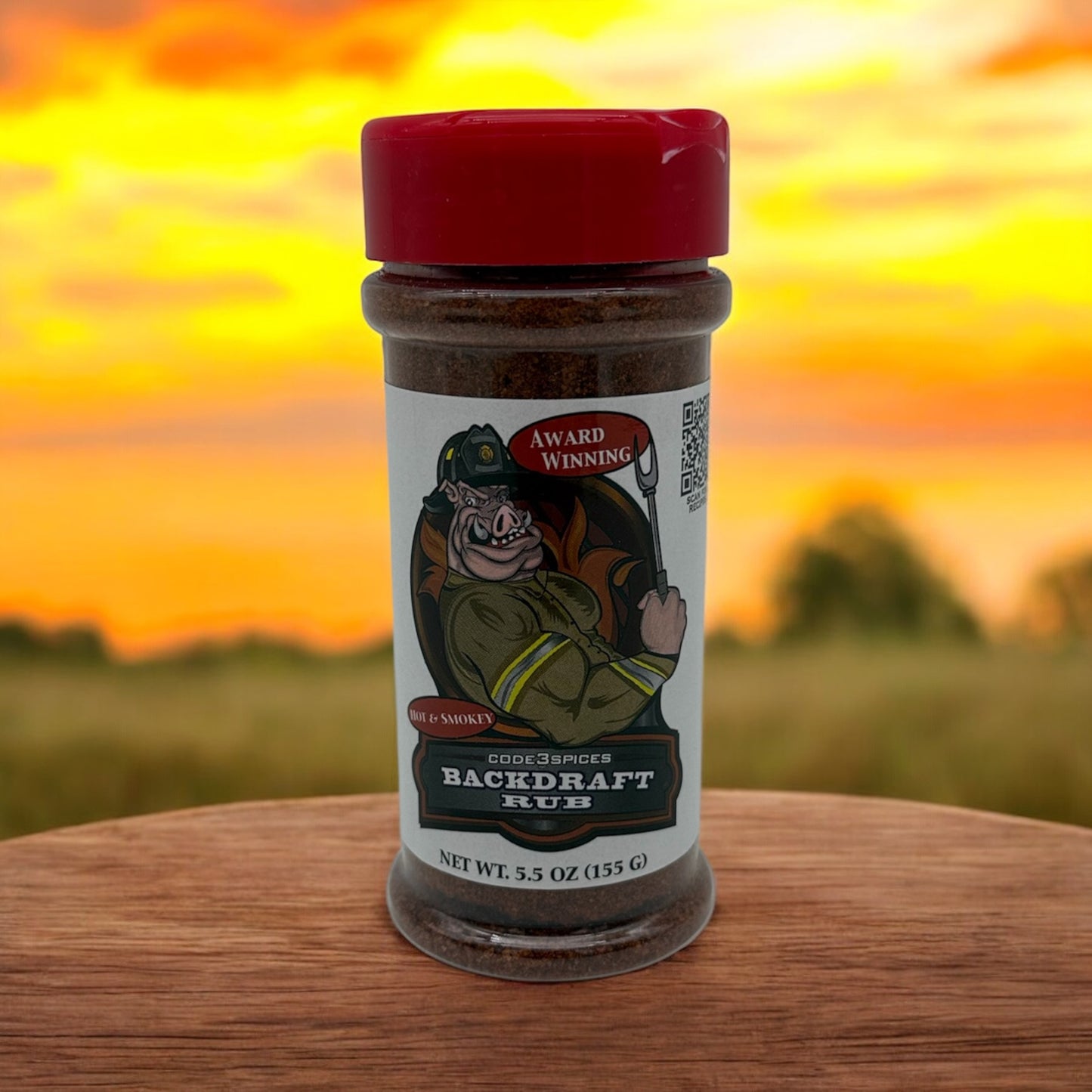 Code 3 Spices - Backdraft Rub Hot & Smoky Seasoning 6oz
