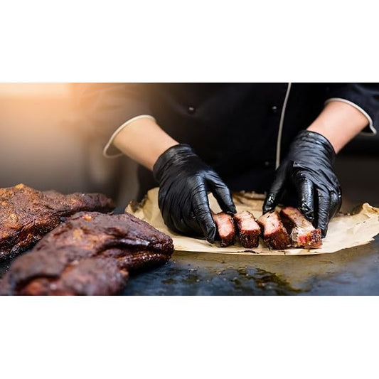 Bolt Industrial Heavy Duty Black Nitrile Gloves - X-Large