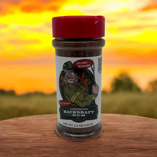 Code 3 Spices - Backdraft Rub Hot & Smoky Seasoning 6oz